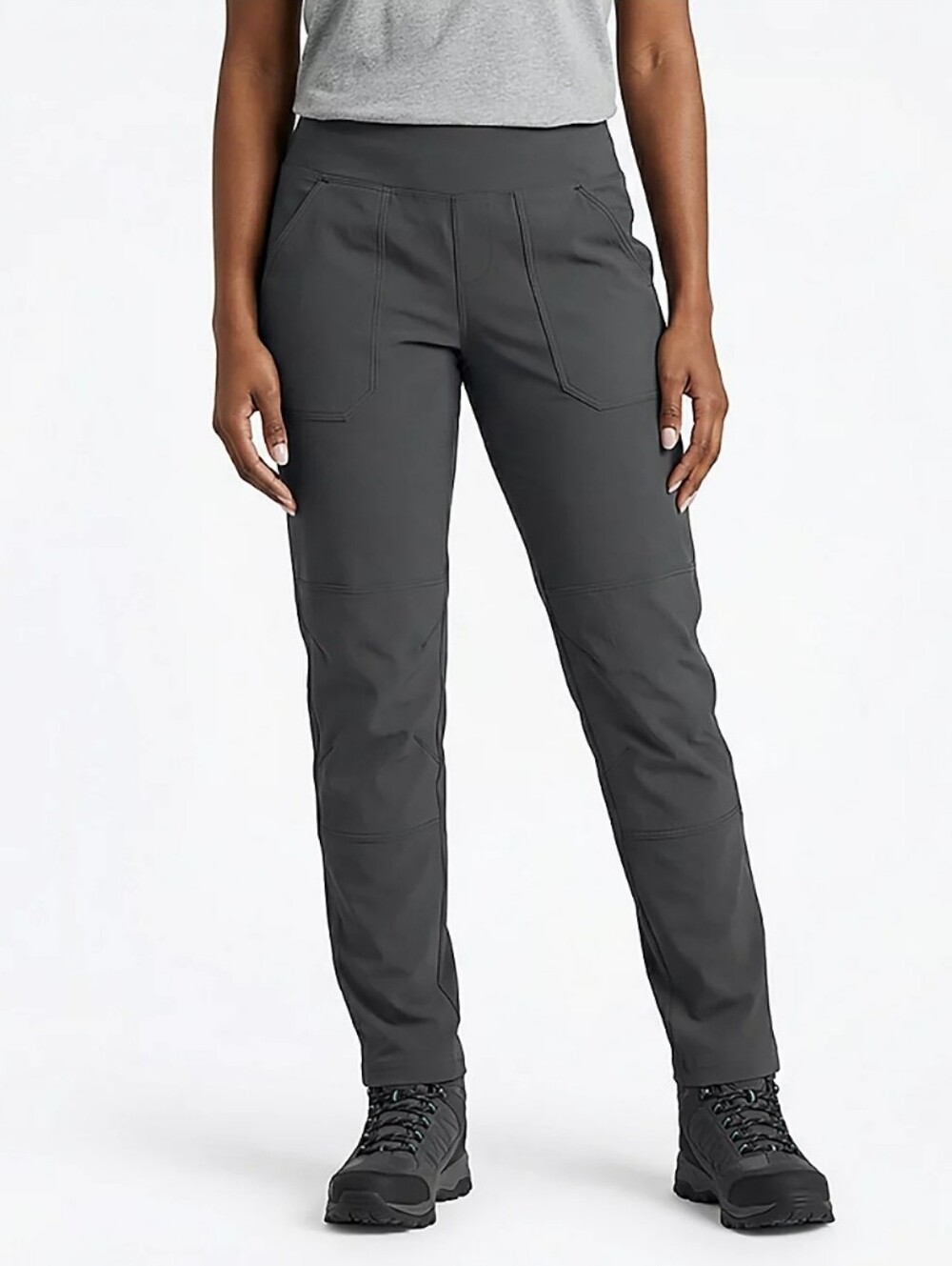 Carhartt Women's Force Non-denim Fitted Midweight Utility Gray Pants L 12-14.